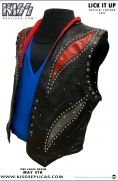 KISS: LICK IT UP Official Leather Vest Image 4