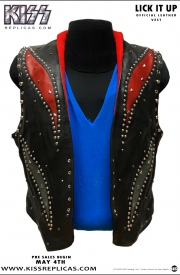 KISS: LICK IT UP Official Leather Vest