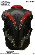 KISS: LICK IT UP Official Leather Vest Image 2
