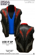 KISS: LICK IT UP Official Leather Vest Image 3